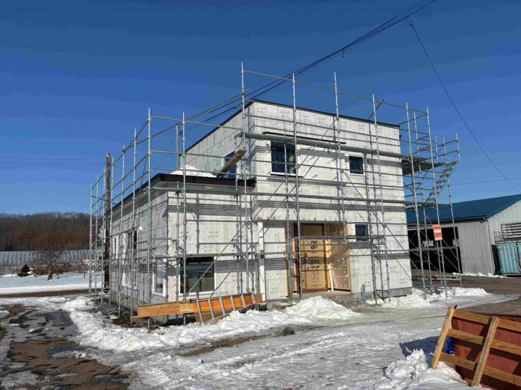 やっと気温上昇　幕別の家