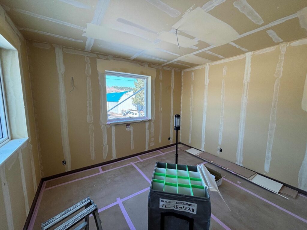 春の訪れ　幕別の家