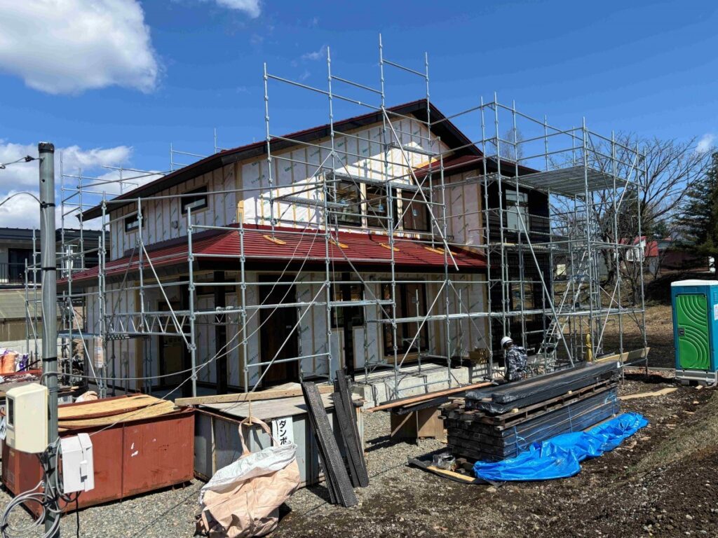 春の訪れ　幕別の家