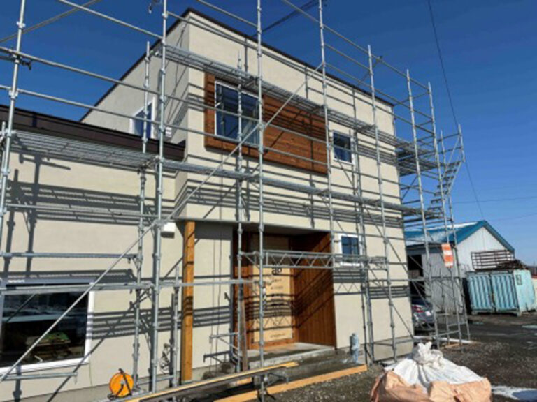 春の訪れ　幕別の家